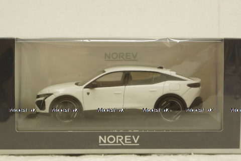 Peugeot 408 GT Hybrid 2023, white, 474812,  Norev 1:43