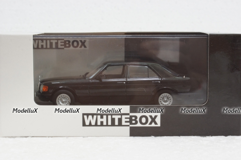 Mercedes 500SE (W126) 1979 black, WhiteBox 1:43