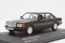 Mercedes 500SE (W126) 1979 black, WhiteBox 1:43