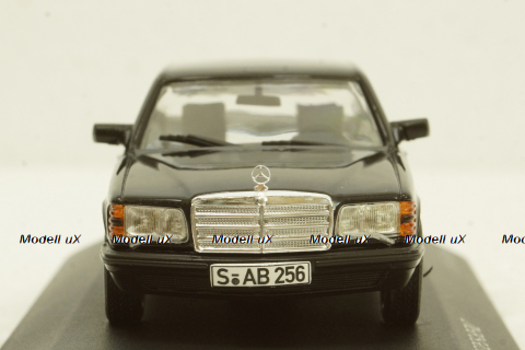 Mercedes 500SE (W126) 1979 black, WhiteBox 1:43