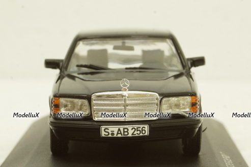 Mercedes 500SE (W126) 1979 black, WhiteBox 1:43