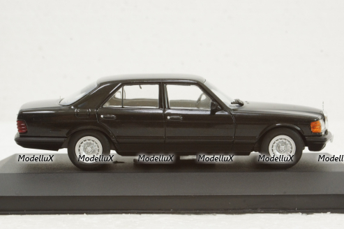 Mercedes 500SE (W126) 1979 black, WhiteBox 1:43