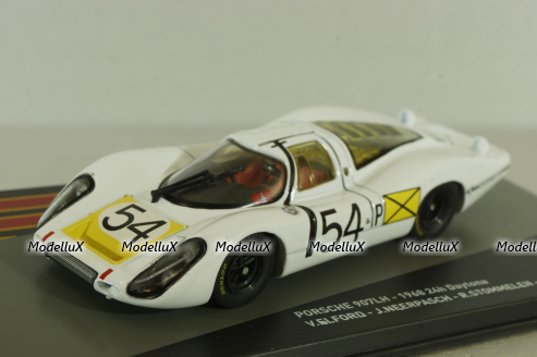 Porsche 907LH #54 Daytona 1968, white, Porsche Racing Collection #22, PRC022, Altaya 1:43