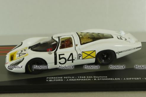 Porsche 907LH #54 Daytona 1968, white, Porsche Racing Collection #22, PRC022, Altaya 1:43