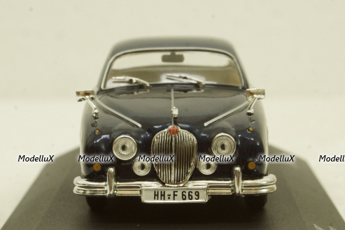 Jaguar MK II 1960, dark blue, WB047, Whitebox 1:43