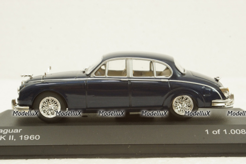 Jaguar MK II 1960, dark blue, WB047, Whitebox 1:43