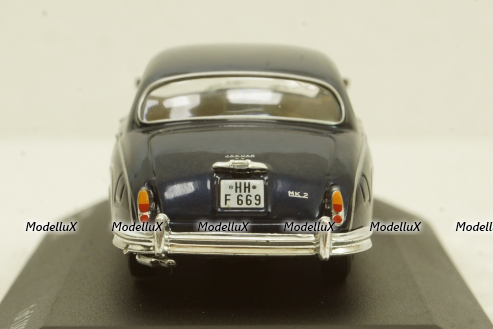 Jaguar MK II 1960, dark blue, WB047, Whitebox 1:43