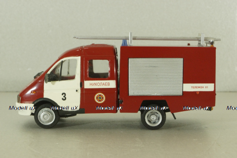 Газ-330232 Пожарный автомобиль 1995, Херсон Моделс 1:43