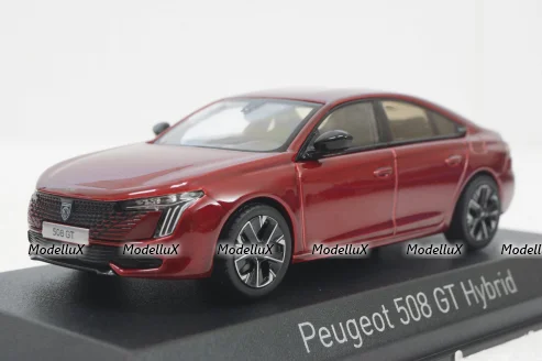 Peugeot 508 GT Hybrid 2023, elixir red, 475831,  Norev 1:43