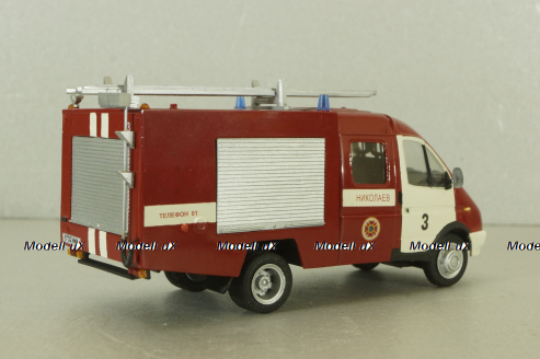 Газ-330232 Пожарный автомобиль 1995, Херсон Моделс 1:43