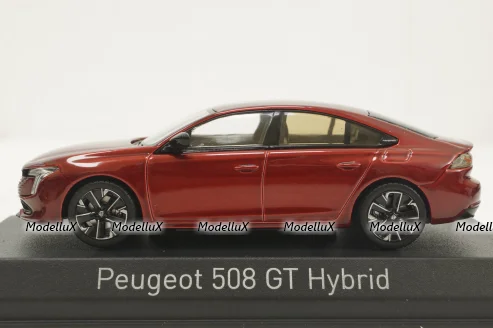 Peugeot 508 GT Hybrid 2023, elixir red, 475831,  Norev 1:43