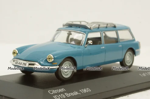 Citroen ID19 Break 1960, blue, WhiteBox 1:43