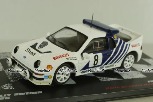 Ford RS 200 #8 Rally Sweden 1986 K. Grundel/B. Melander, Rallye závodní automobily #50 (Altaya) 1:43 Уценка!
