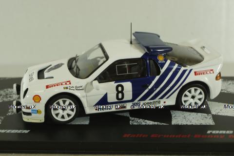 Ford RS 200 #8 Rally Sweden 1986 K. Grundel/B. Melander, Rallye závodní automobily #50 (Altaya) 1:43 Уценка!