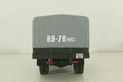 Газ-3307 бортовой с тентом 1989, синий/серый, Херсон Моделс 1:43