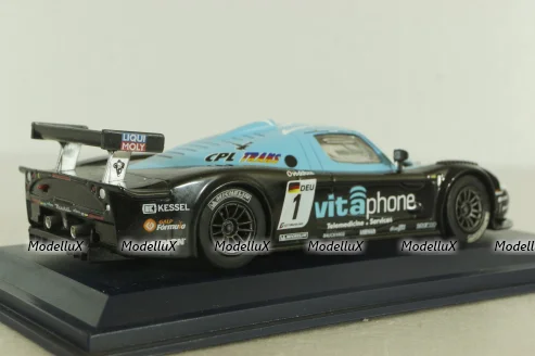 Maserati MC12 GT1 2010, blue, Leo Models 1:43