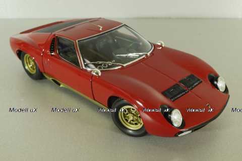 Lamborghini Miura P400 SV red, 1971,  08317RG, Kyosho 1:18