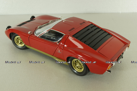 Lamborghini Miura P400 SV red, 1971,  08317RG, Kyosho 1:18