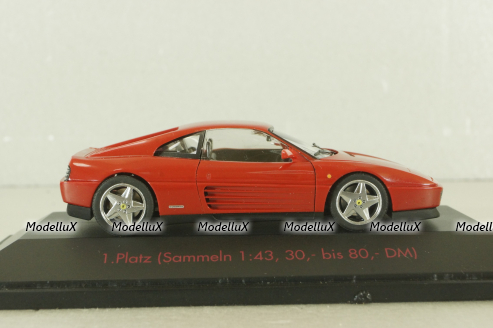 Ferrari 348 TS coupe 1989, red, 80420, Herpa 1:43