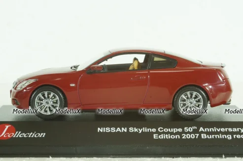 Nissan Skyline Coupe 50th Anniversary  2008 red, JC138,  J-Collection 1:43