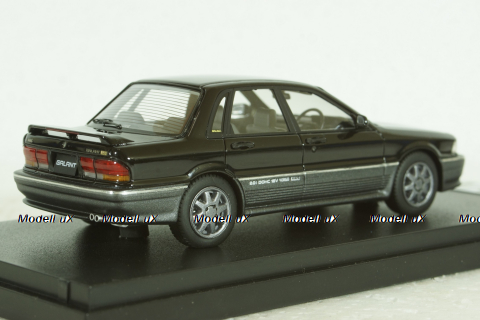 Mitsubishi Galant VR-4 (E39A), 1990, Lamp Black/Silver 2 Ton, PM43133BT, Mark43 1:43