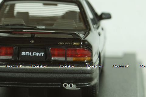 Mitsubishi Galant VR-4 (E39A), 1990, Lamp Black/Silver 2 Ton, PM43133BT, Mark43 1:43