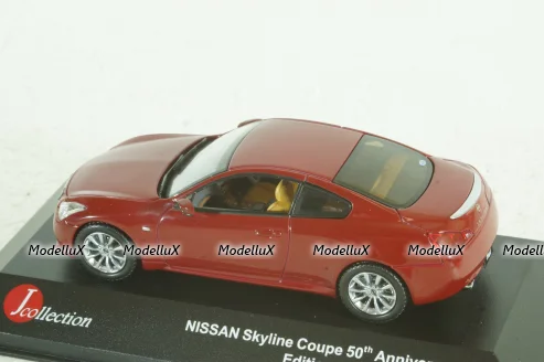 Nissan Skyline Coupe 50th Anniversary  2008 red, JC138,  J-Collection 1:43