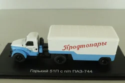 ГАЗ-51П с полуприцепом ПАЗ-744, SSM1436, SSM 1:43