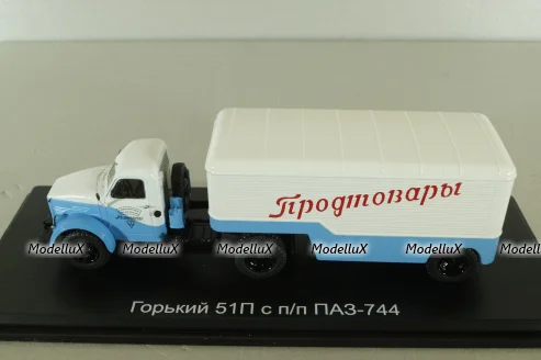 ГАЗ-51П с полуприцепом ПАЗ-744, SSM1436, SSM 1:43