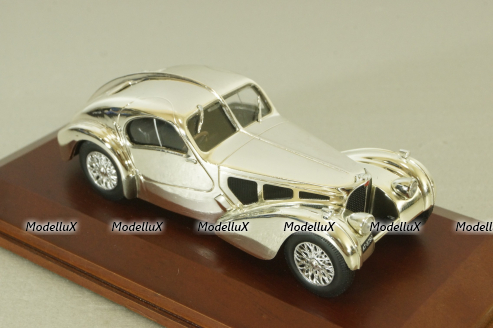 Bugatti Type 57Sc Coupe Atlantic, chrome,Atlas 1:43