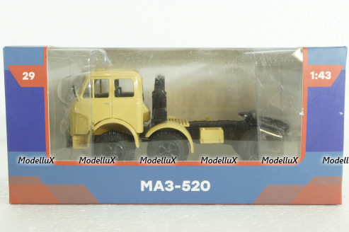 МАЗ-520 тягач, бежевый, Легендарные Грузовики СССР №29, 1:43 Уценка!