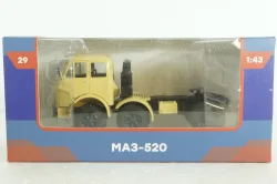 МАЗ-520 тягач, бежевый, Легендарные Грузовики СССР №29, 1:43 Уценка!