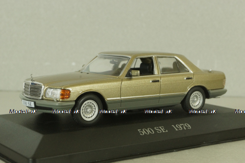 Mercedes 500 SE (W126) 1979 шейховоз, gold, Altaya 1:43