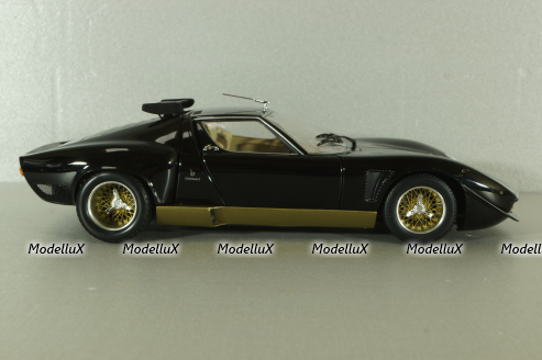 Lamborghini Miura SVR black/gold, 08319BKG, Kyosho 1:18