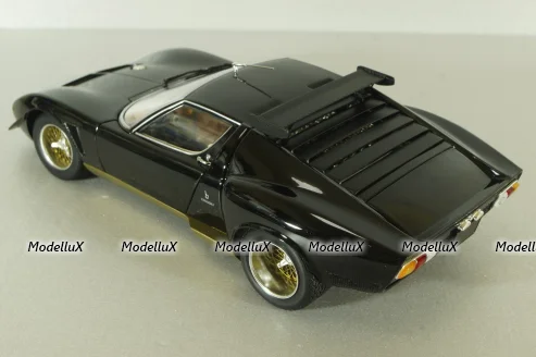 Lamborghini Miura SVR black/gold, 08319BKG, Kyosho 1:18