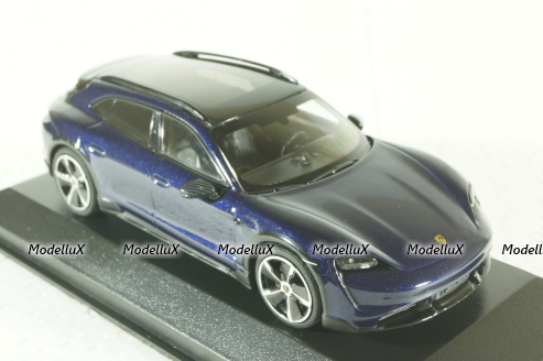 Porsche Taycan Cross Tourismo Turbo S 2021, blue metallic, 410069301, Minichamps 1:43