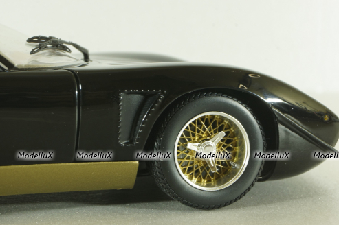 Lamborghini Miura SVR black/gold, 08319BKG, Kyosho 1:18