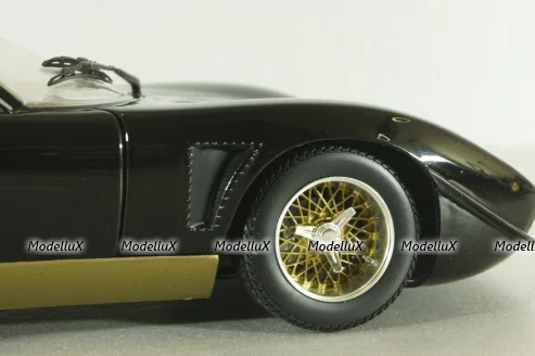 Lamborghini Miura SVR black/gold, 08319BKG, Kyosho 1:18