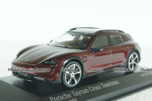 Porsche Taycan Cross Tourismo Turbo S 2021, red metallic, 410069300, Minichamps 1:43