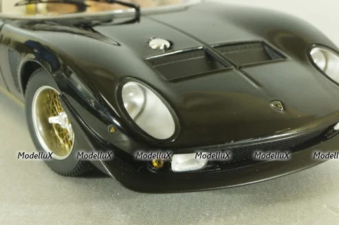 Lamborghini Miura SVR black/gold, 08319BKG, Kyosho 1:18