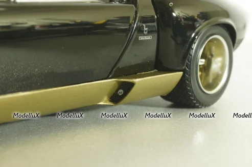 Lamborghini Miura SVR black/gold, 08319BKG, Kyosho 1:18