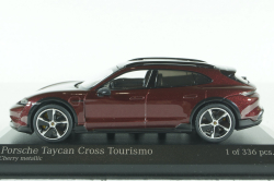 Porsche Taycan Cross Tourismo Turbo S 2021, red metallic, 410069300, Minichamps 1:43
