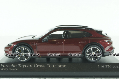 Porsche Taycan Cross Tourismo Turbo S 2021, red metallic, 410069300, Minichamps 1:43