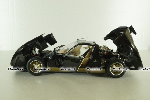 Lamborghini Miura SVR black/gold, 08319BKG, Kyosho 1:18