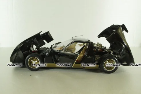 Lamborghini Miura SVR black/gold, 08319BKG, Kyosho 1:18
