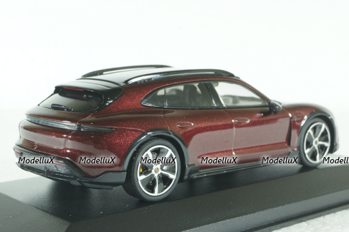 Porsche Taycan Cross Tourismo Turbo S 2021, red metallic, 410069300, Minichamps 1:43