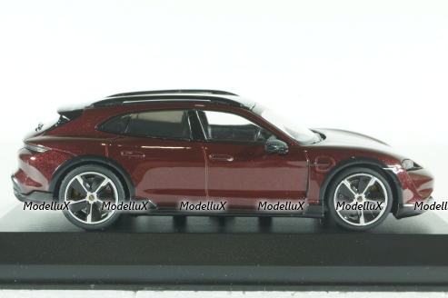 Porsche Taycan Cross Tourismo Turbo S 2021, red metallic, 410069300, Minichamps 1:43