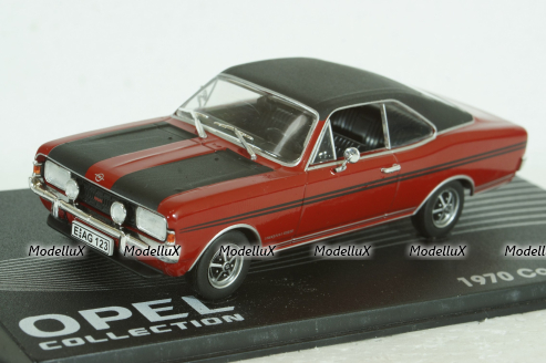 Opel Commadore A, Coupe GS/E 1970, red, Altaya 1:43
