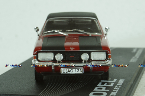 Opel Commadore A, Coupe GS/E 1970, red, Altaya 1:43