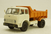 Маз-503Б самосвал белый/оранжевый, Н756, Наш Автопром 1:43